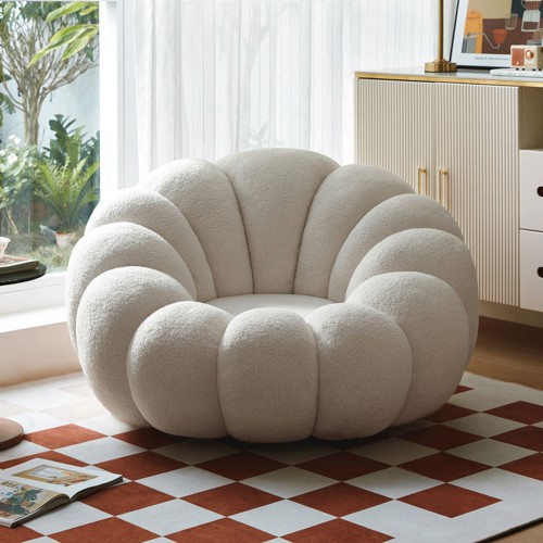 Linspire Lotus Boucle Armchair Marshmallow Chairs Seating